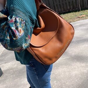 Marc Jacobs Leather Shoulder/Hobo Bag in Burnt Almond